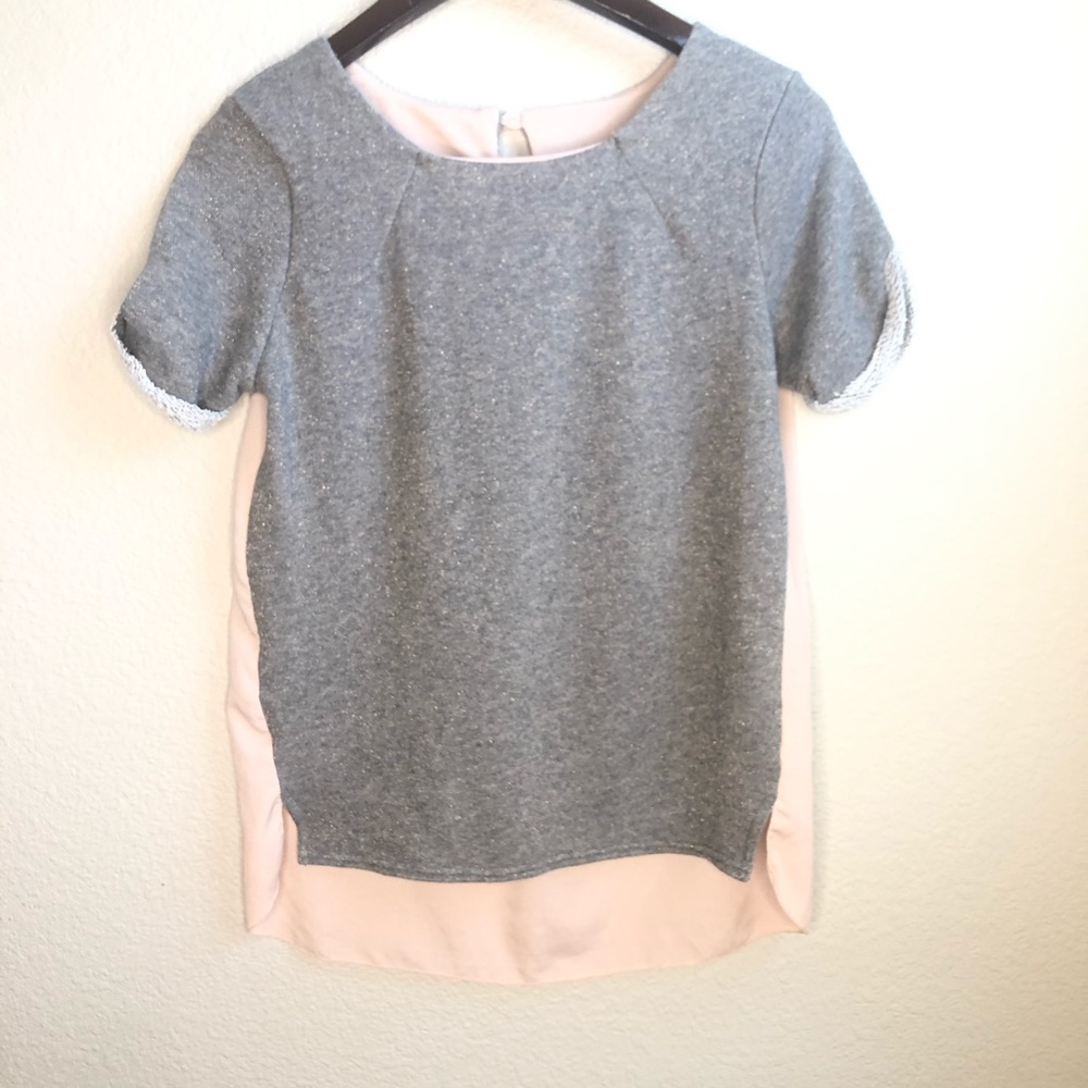 American Eagle short sleeve sweatshirt blouse